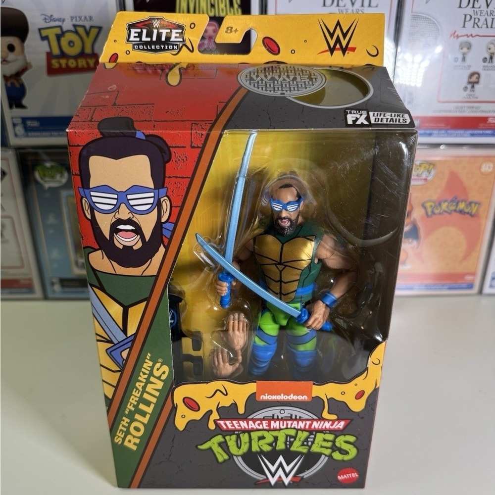WWE Elite TMNT Seth Freakin Rollins Teenage Mutant Ninja Turtles Mattel HYM94